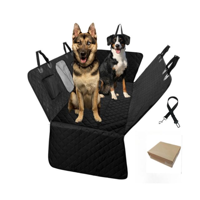 2023 New Design Large Pet Back Seat Extender Car Backseat Protector Hammock Dog Car Seat Cover Hard Bottom for Travel