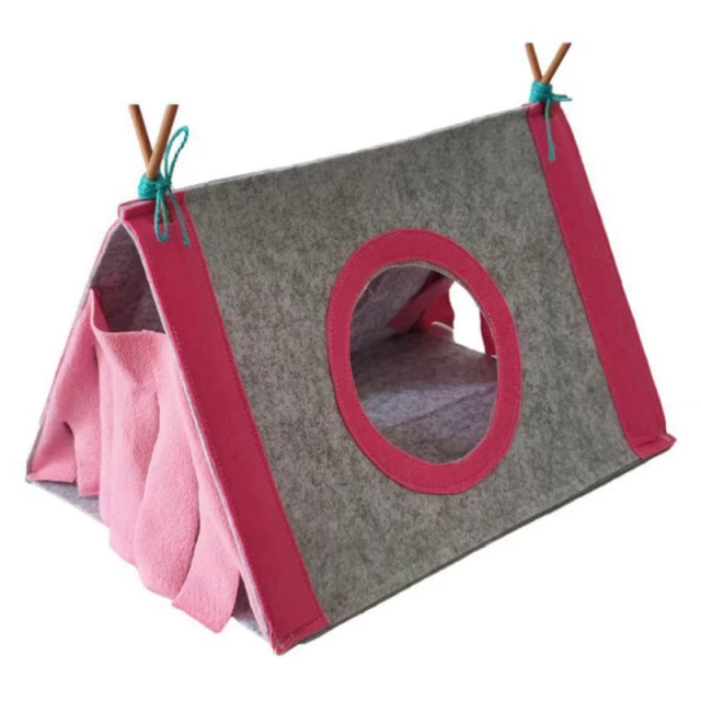 Small Pet Nest Felt Tent Rabbit Nest Hidden House Hamster Cage Large Guinea Pig Cage Guinea Pig Accessories Chinchilla Pet Bed